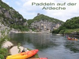 Paddeln auf der Ardeche